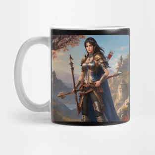 Ancient Turkish Woman Warrior (ABAKAY) Mug